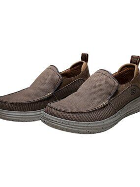 Skechers Proven Renco Men’s Size 9 Brown Slip-On Casual Sneakers 204568